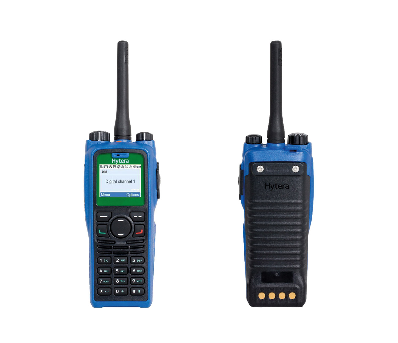 Offering safe, reliable communications, the Hytera PD795IS with screen and full keypad has been designed to comply with the highest ‘ia’ standards.