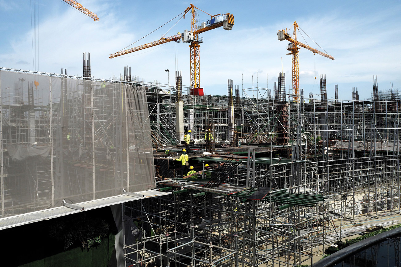 Building continues apace.