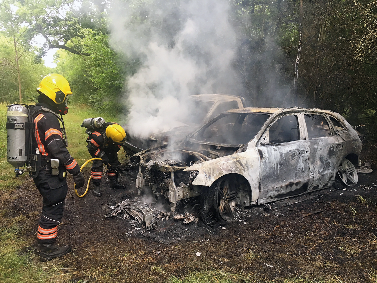 Cambridgeshire Fire and Rescue Service attend car fire.