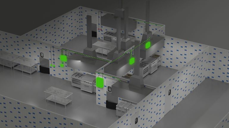 Centralized supervision of up to 16 zones and real-time monitoring provide 24/7 confidence and peace of mind. A six-zone configuration is shown here. (Johnson Controls)