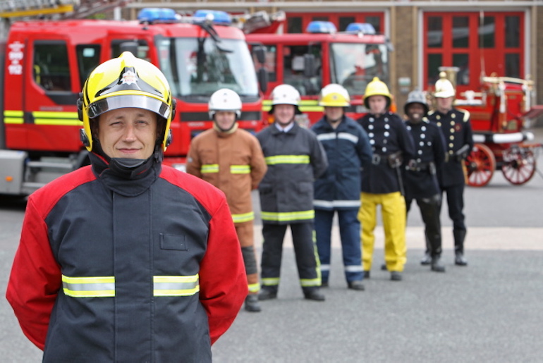 New fire kit & new vovlo appliance shown in comparison with older kit. (Hainsworth)