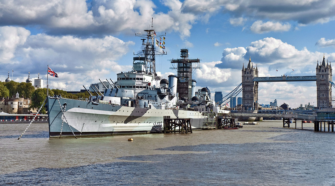 Around 350,000 tourists visit HMS Belfast, the Royal Navy’s most significant surviving warship, each year.