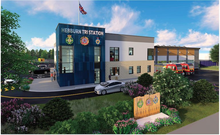 Computer-generated image of the proposed Hebburn Tri Station.