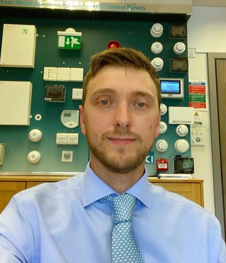 James Morrison, Regional Sales Manager for the North of the UK. (Hochiki Europe)