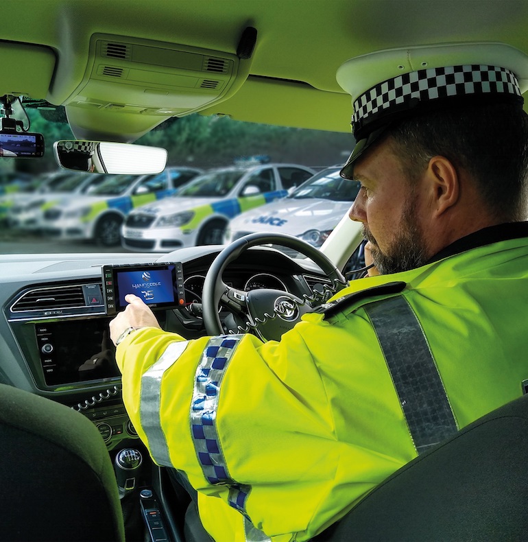 NEC Software Solutions and Handsfree Group have teamed up to develop a new technology platform that will enable police and other emergency services personnel to automatically receive actions, locations and other information from control rooms on a single screen within their vehicle. (NEC Software Solutions)
