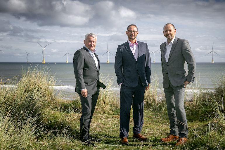 Left to right: Mike Bryant, CEO designate and director, John Moore, product line director and Phil Davie, chief operating officer. (Nucore Group)