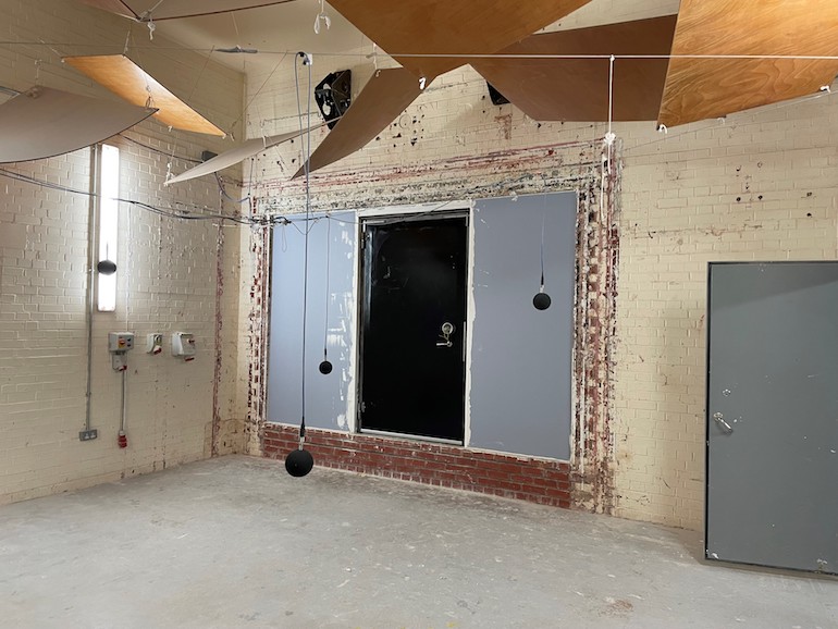 Rhino's CPNI door undergoes accoutic testing. (Rhino Doors)