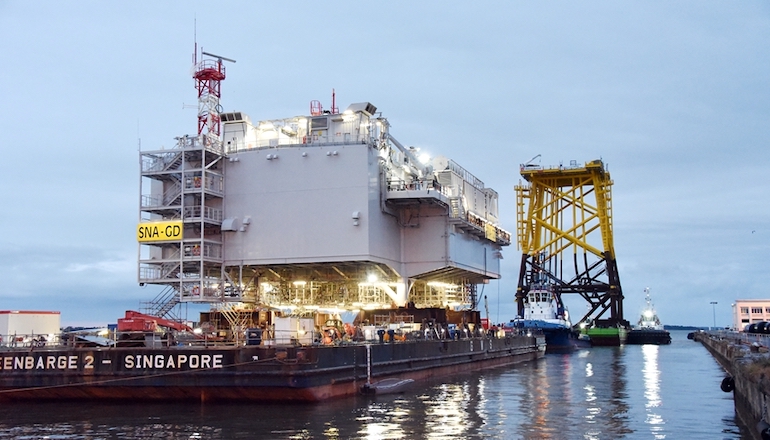 The offshore substation. (Image source: Chantiers de l‘Atlantique)