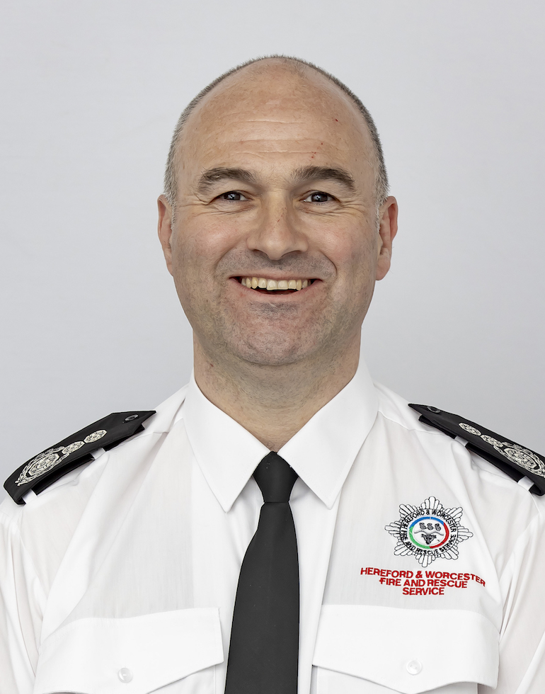Jon Pryce, Chief Fire Officer, Hereford and Worcester FRS. (HWFRS)