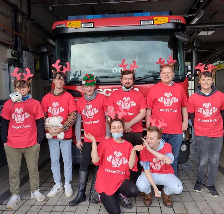 Dereham Team at the fire station. (Norfolk FRS)