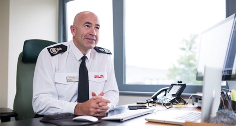 Chief Fire Officer Chris Davies QFSM. (MWWFRS)