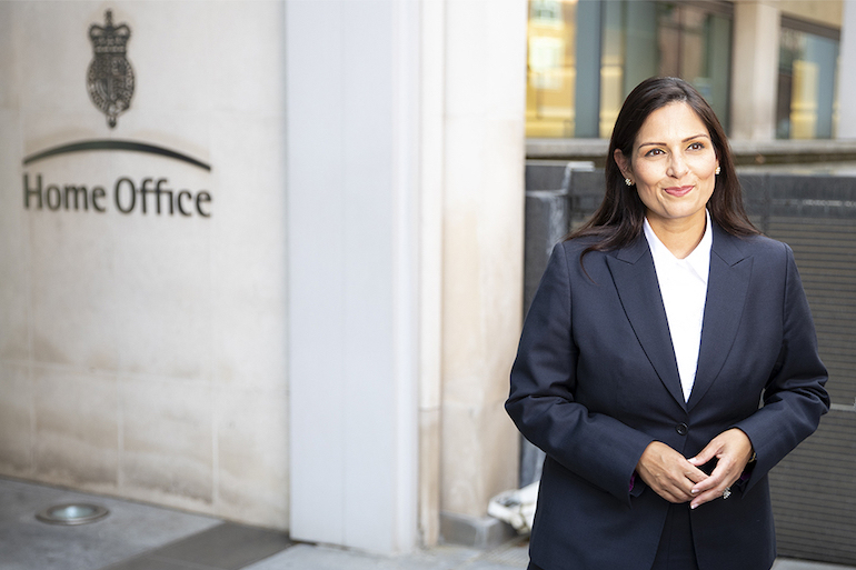 Home Secretary Priti Patel. (gov.uk)