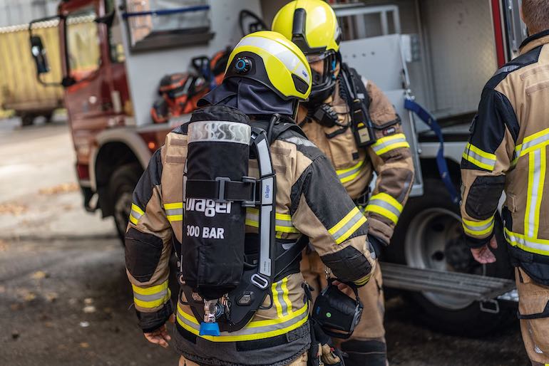 SCBA - Self contained breathing apparatus. (Draeger)