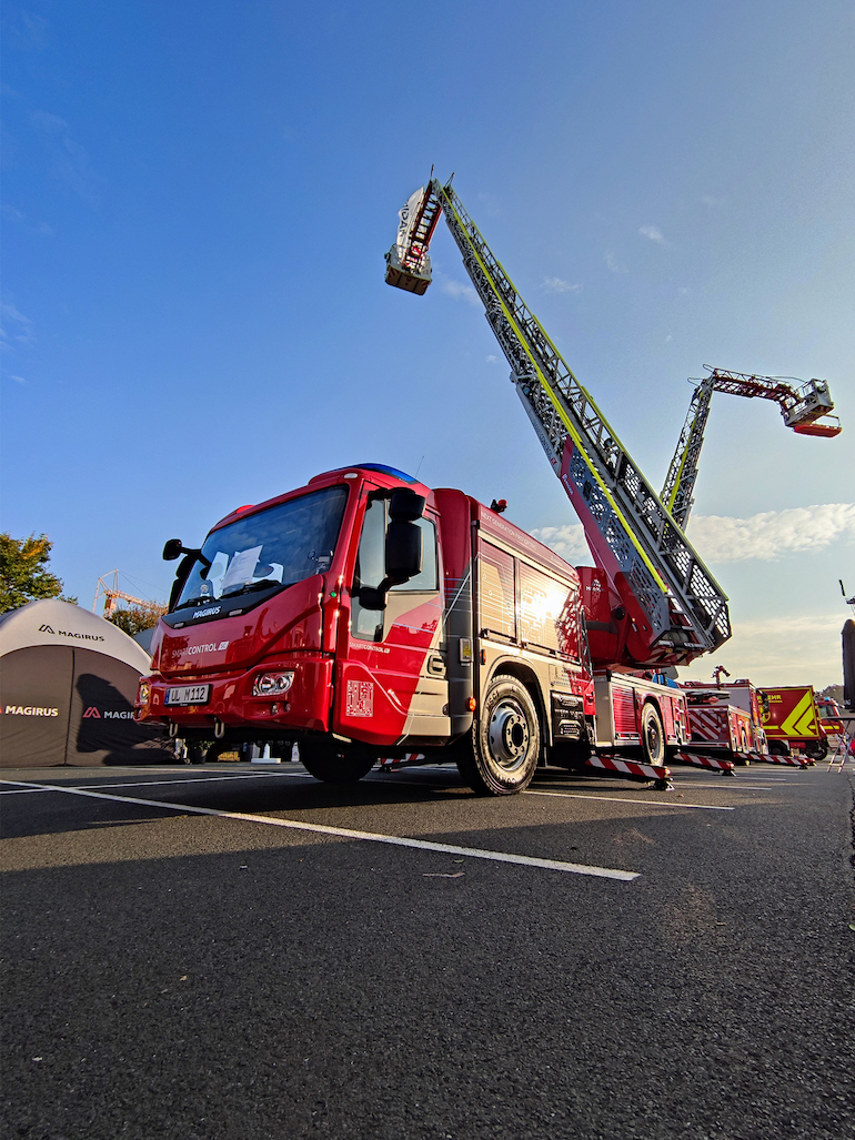 Magirus Roadshow at FLORIAN 2022 in Dresden, Germany. (Magirus)