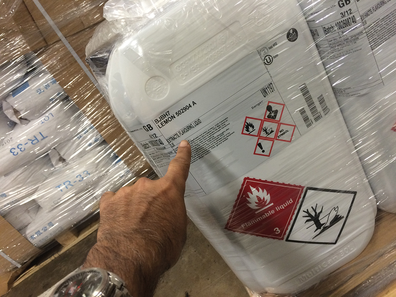 Robust labeling/Information on Flammable Drums. Images supplied by Author / Contributor