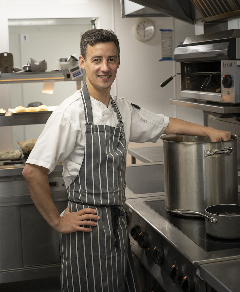 Graham Griffiths has worked as a chef at the Coll Hotel on the island of Coll for ten years. (Photo Credit: Verina Litster Photography)