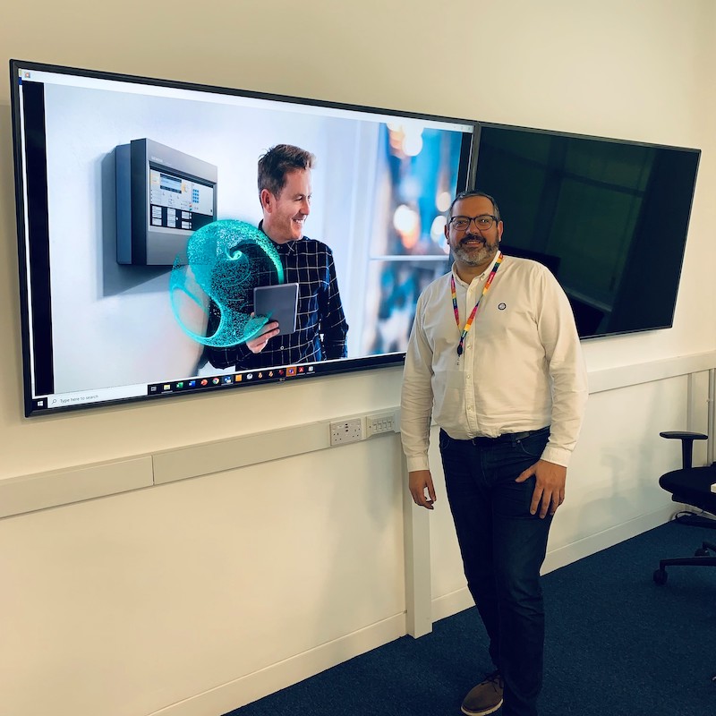 Justin Leeks, Fire Product Trainer Cerberus PRO, Siemens. (Image copyright: Siemens)
