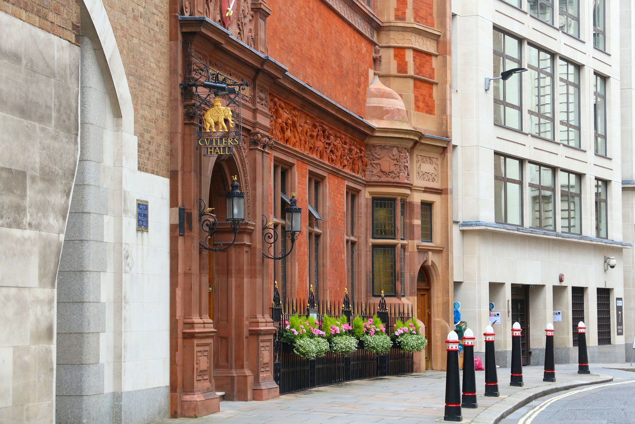 Cutlers Hall is home to the Worshipful Company of Cutlers, one of London’s oldest livery companies.