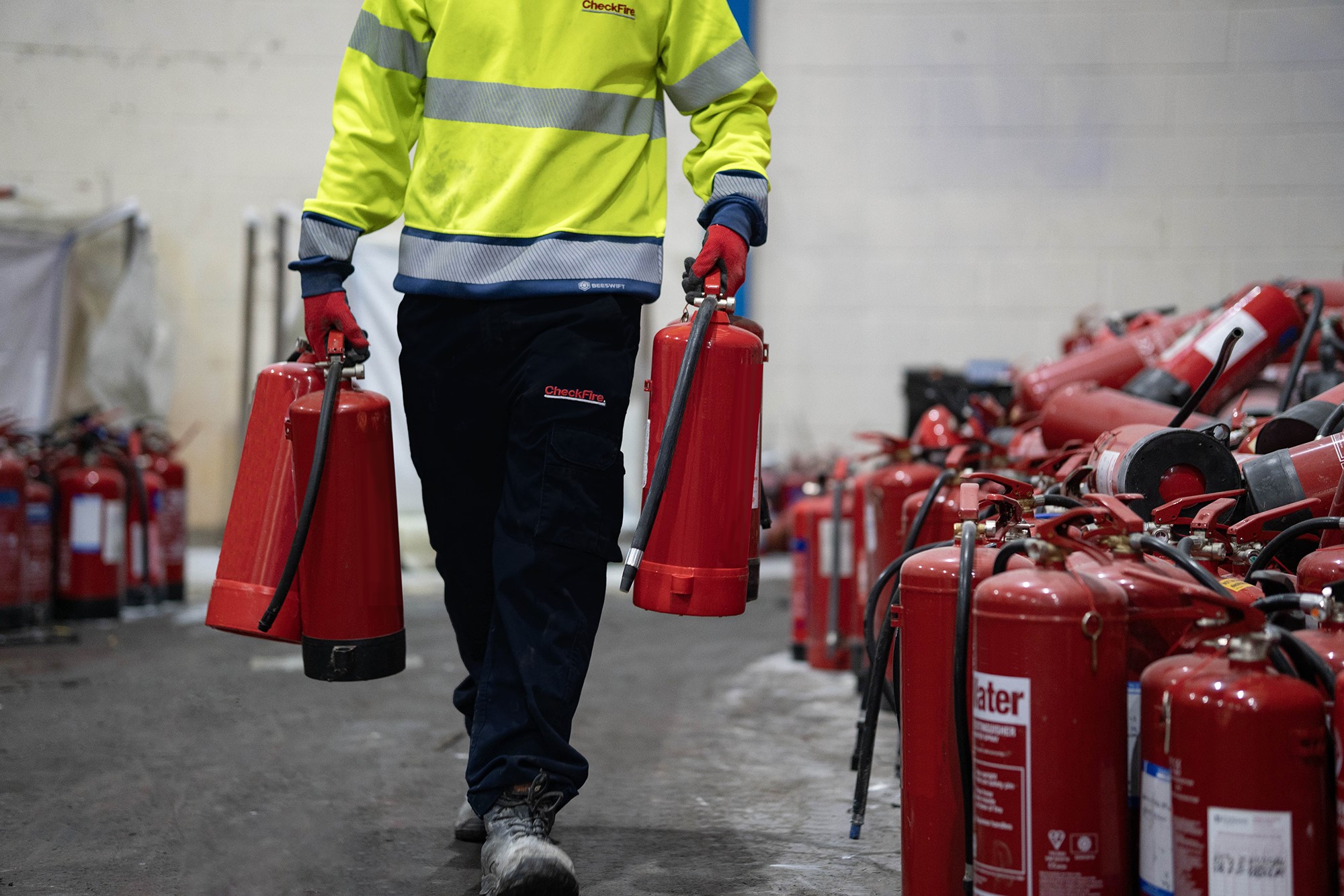 A flagship service under The Green Range is CheckFire_s fire extinguisher recycling service